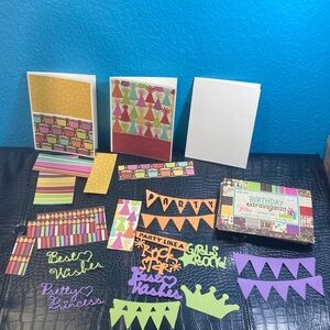 5 for $10: The Paper Studio Birthday Extravaganza 71/80 Pack + 3 cards + Cutouts